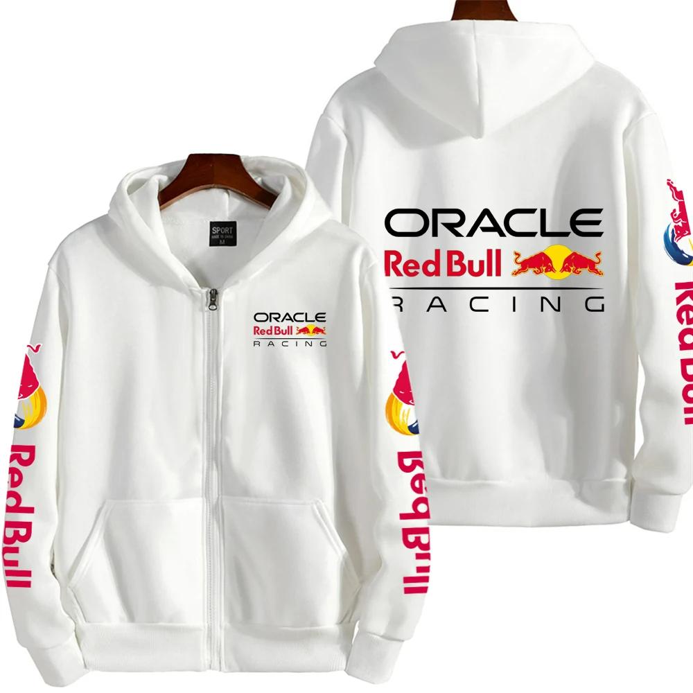 WowClassic Heren Hoodies & Sweatshirts Red Bull Couple Racing Sport Rits Hoodie M