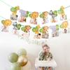 Huipai Brand 12-month Animal Birthday Banner Premium Quality Paper Material For Party Decor