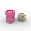 Handcraft Whale Shaped Silicone Mold for Unique Plant Pots Sturdy Cement Plaster Casting Tool Home Decoration