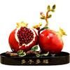 Aris & Juno Alloy Enamel Pomegranate Sculpture, Modern Chinese Style Many Blessings Figurine, Home Office Desk Entryway Prosperity Decor