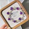 Natural White Crystal Amethyst Design Sense Basic Commuter Bracelet Bracelet