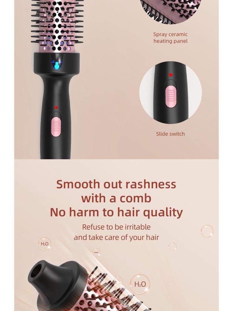 Electric Curling Comb for Fluffy, Curly Styles - Perfect for Long & Short Hair