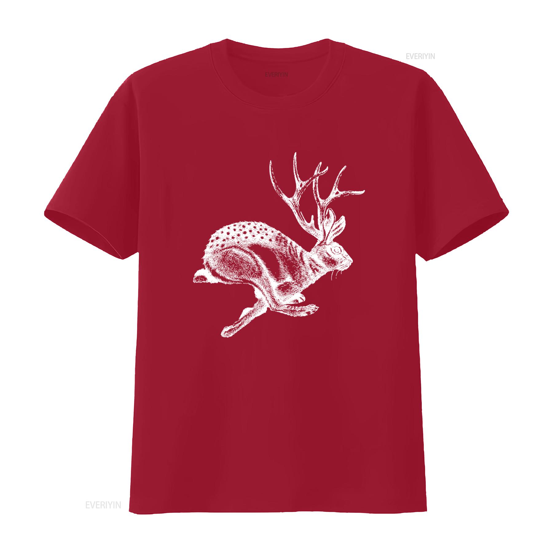 Unique Jackalope Design T Shirt Jackrabbit Antelope Horns Perfect for Cryptids Cryptozoology Enthusiasts vintage Washed graphic S