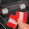 New Self-Adhesive Folding Hinge Transparent Acrylic Door Hinges DIY Fixing Hinge for Cabinet Drawer Jewelry Boxes