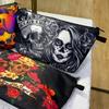 Storage Purse Cosmetic Bag Skull Pattern Makeup Pouch Small Makeup Bag  Women
