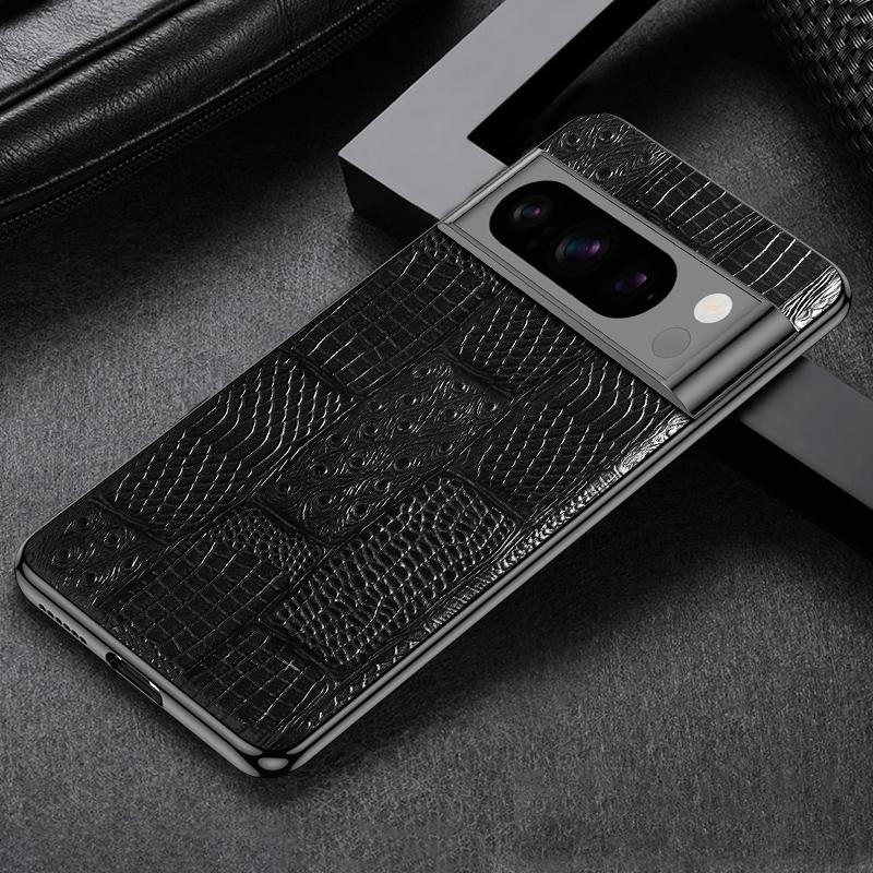

Чехол для телефона LANGSIDI из натуральной кожи для Google Pixel 9 Pro XL 6 7 8 Pro 7A 6A, роскошный противоударный защитный черный чехол для камеры For Pixel 9 Pro XL