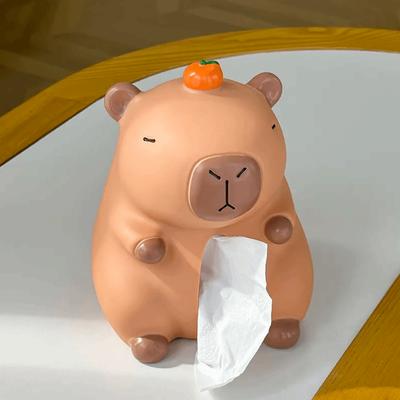 Figure Model Capybara Tissue Box Decorative Capybara Napkin Holder  Home Decoration