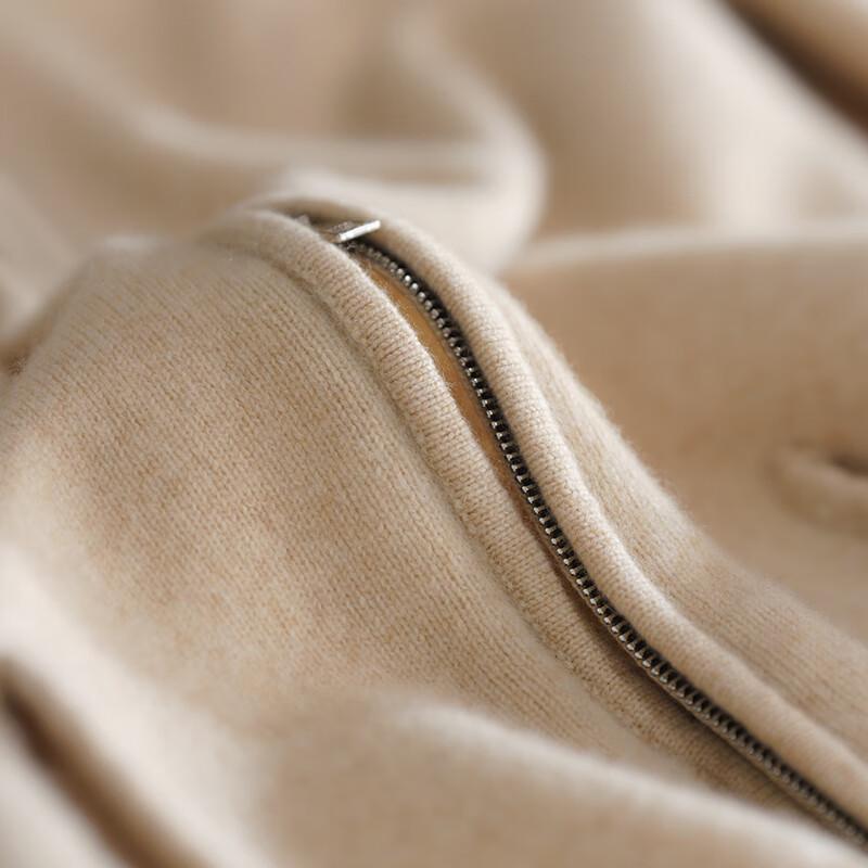 Fanzhen Men's 100% Wool Thick Knit Cardigan