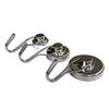 360° Rotating Neodymium Magnetic Hook - Punch-Free, Trace-Free, Industrial Grade for Wall Hanging