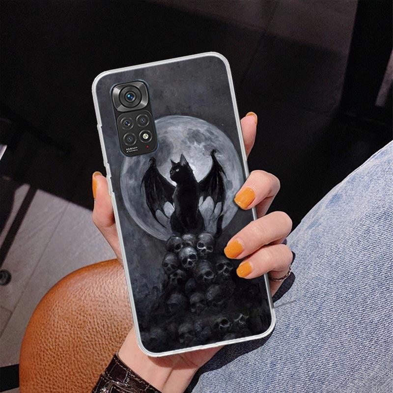 Witch And Cat Colorful Cute Phone Case For Xiaomi Redmi Note 15 14 13 12S 12 11 Pro Plus 14S 11S 11E 10 10S 11T 5G Personalized