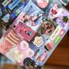 30Sheets Showa Fantasy Series Kawaii Flash Die Cut Sticker Book Diy Junk Journal Diary Scrapbooking Material Stationery Stickers