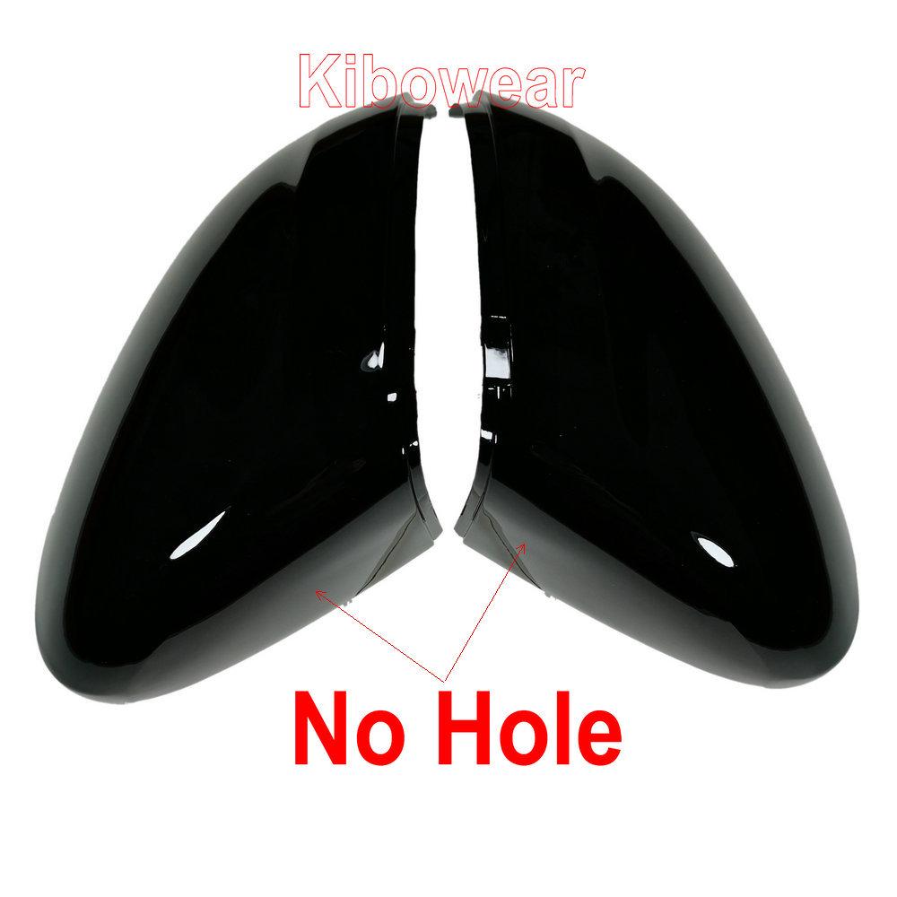 Compatible Gloss Black Rearview Mirror Cover for Volkswagen Golf 8 MK8 GTI GTD R 2021