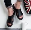 Genuine Leather Men Slippers Summer Men Beach Slippers Fashion Men Beach Sandals Outdoor Casual Walking Flip Flops Men Shoes
