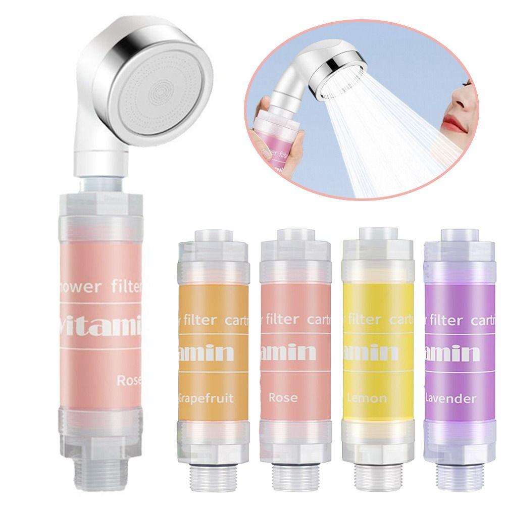 Lavender Shower Head Water Filter Dechlorination Anti-scaling Shower Scented Mixed with Vitamin C Filter Impurities
