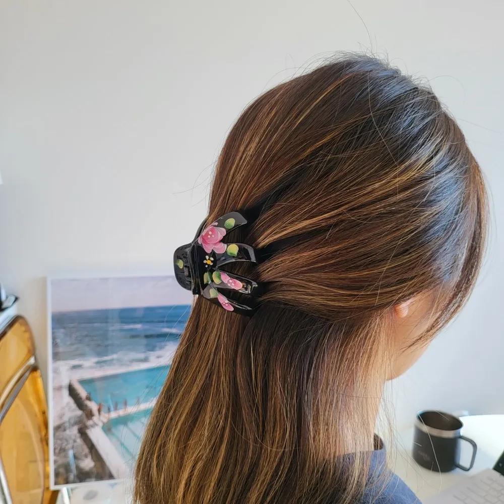 Flower painting king hair clip hairpin often