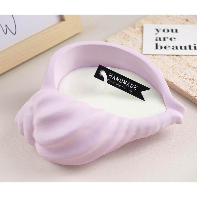 Versatile Candle Mold Conch Shaped Silicone Mold lNon-stick Easy To Mold for Making Candle Plaster Home Decorations