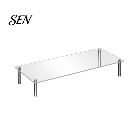 Acrylic Risers for Figurines Cake Stand, Multi-Tier Food Display Clear Cupcake Holder, Detachable Rack Adjustable Metal Support Dessert Table Birthday
