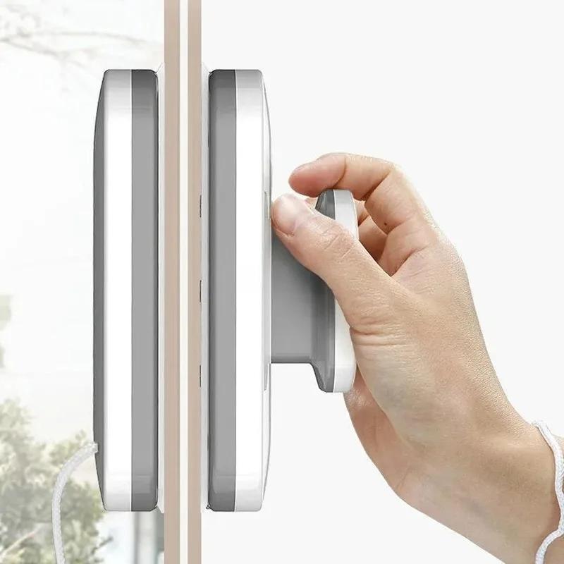 Magnetische glasreinigerborstel, dubbelzijdige reinigingsborstel, huishoudelijke magnetische glasreinigerborstel, gebruikt voor het schoonmaken van ramen