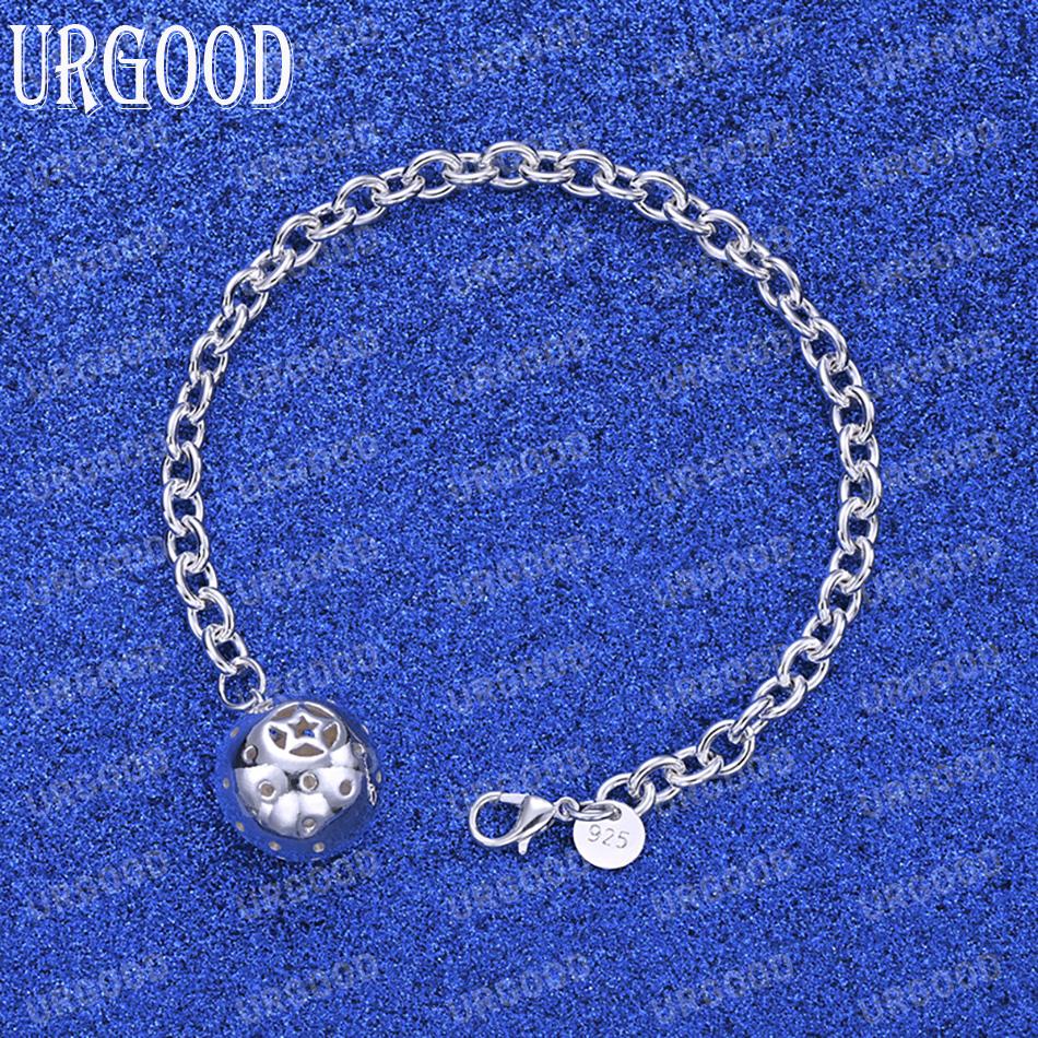 925 Sterling Silver Pendant Bracelet Fashion Wedding Jewelry