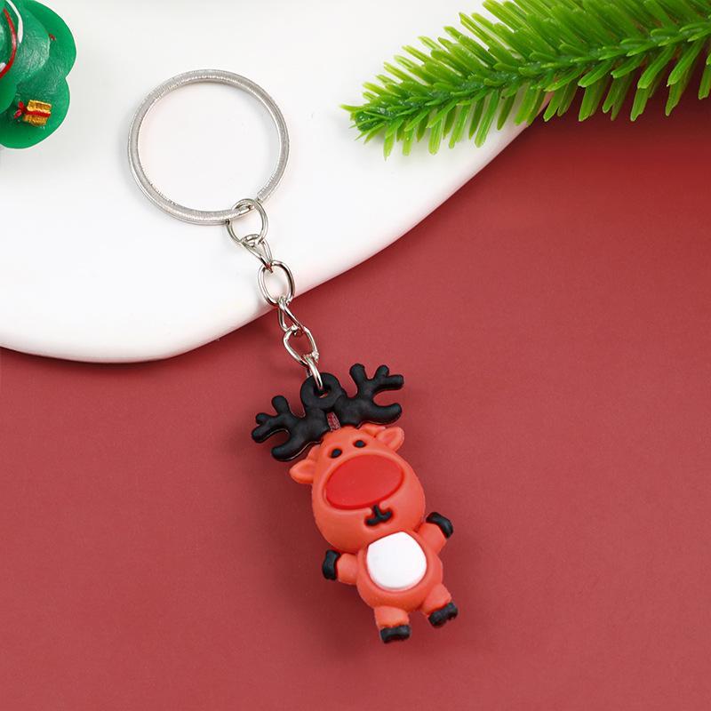 Santa Claus Silicone Keychain - Cute Christmas Student Gift