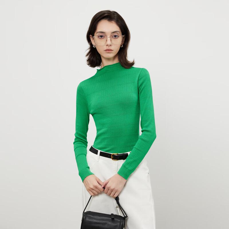 

Ge Jin Women s Long-Sleeve Semi-High Collar Knit Top 9112360093 XXL