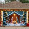 Christmas Decoration Banner Star Decoration Nativity Banner Christmas Backdrop Lighted Design Holiday Banner For Holiday Party