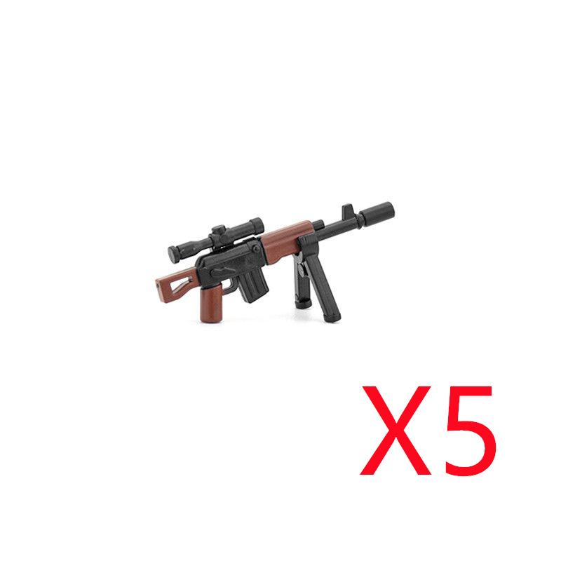 Vojáci Figurky Zbraně Stavebnice Pistole Poposha MP40 Puška AK74 Raketomet Kulka Plamenomet Hračky Dárek T051