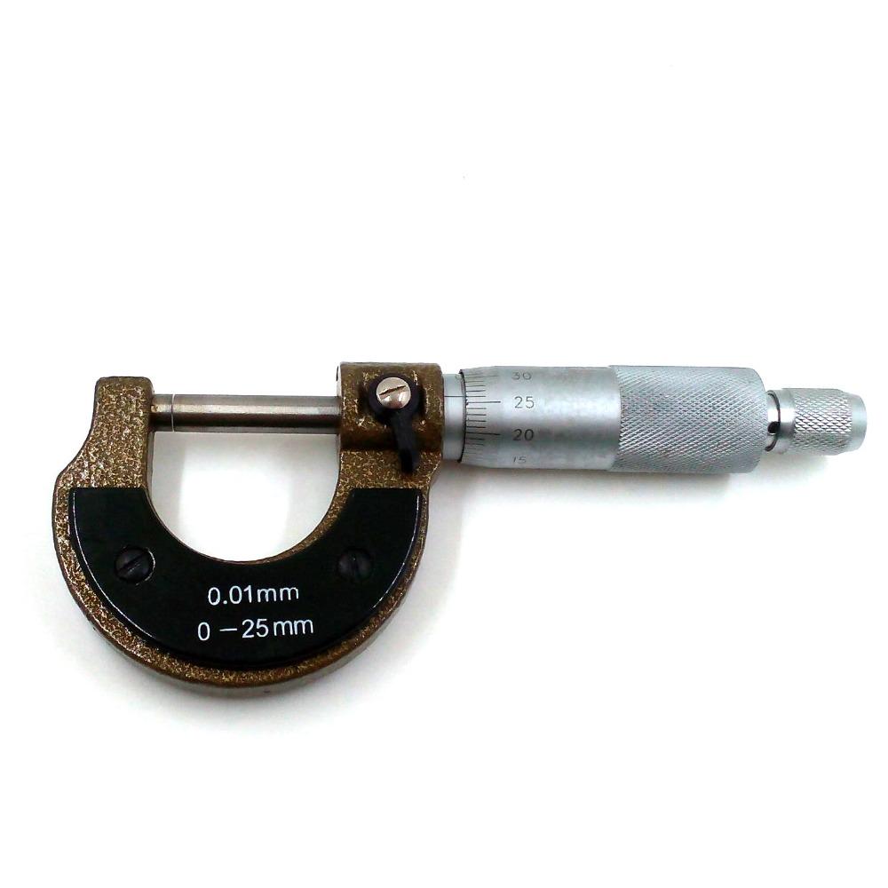 0-25mm//0.01mm Outside Micrometer Caliper Precision Gauge Vernier Measuring Tools