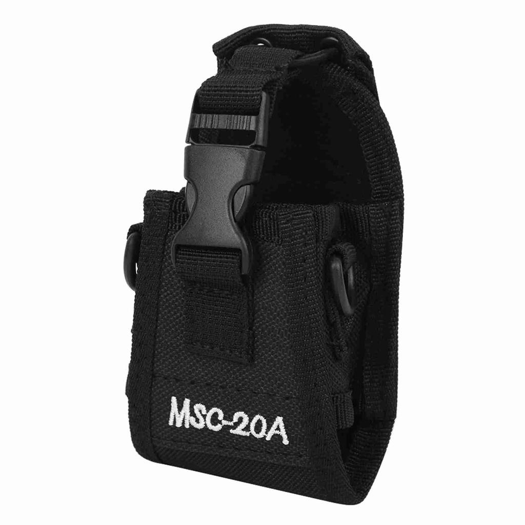 MSC 20A Universal Nylon Adjustable Two Way Radio  Walkie Talkie Waist Bag Protective Cover with Strap