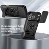 For Magsafe Magnetic Car Mount Ring Soft TPU + Hard PC 2-in-1 Phone Case For iPhone 17 Pro Max 15 13 12 14 16 Pro Max Back Cover