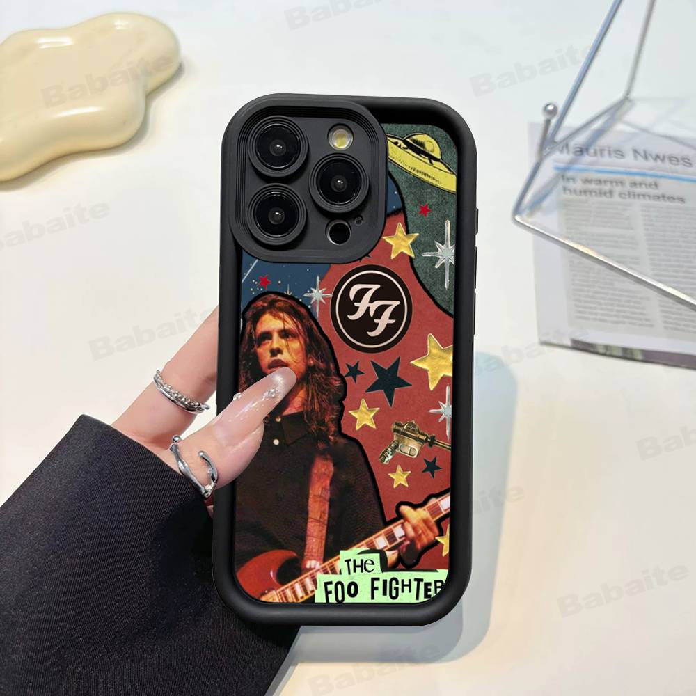 Band F-Foo F-Fighters Classic Rock Phone Case For IPhone 17 16 15 14 13 12 11 Pro Max Plus Silicone Shockproof Case