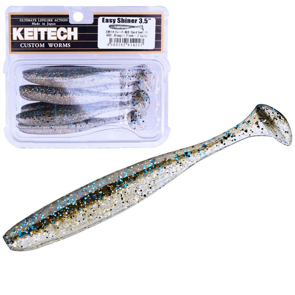 

Keitech Easy Shiner, 3,5 дюйма #418 Blue Gill Flash