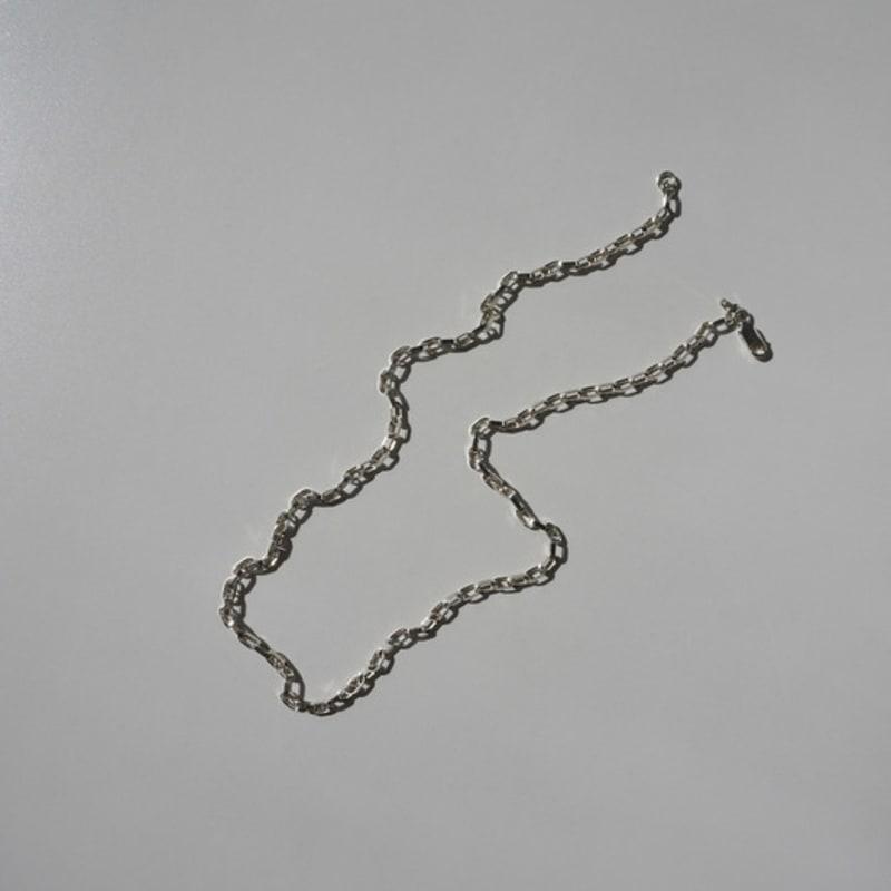YEONSEUNG Oval ring chain necklace