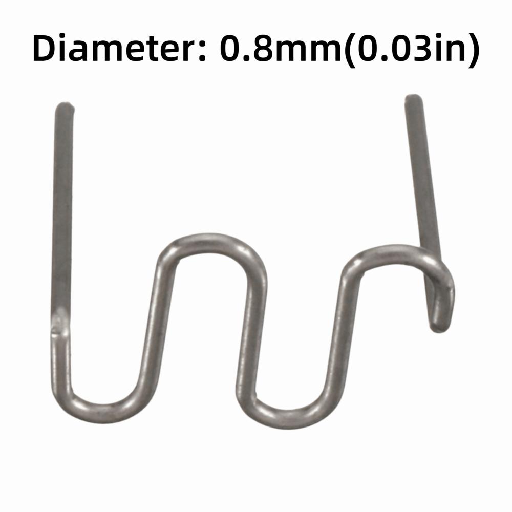 500PCS 0.8mm Diameter Welding Hot Staples Alloy Bumper Repair Welding Wire  Maintenance Technician