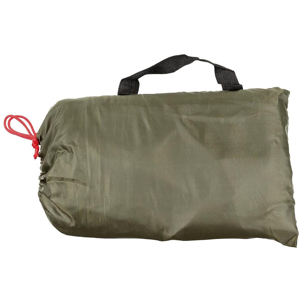 MFH Waterproof Ground Tarp Cover with Brass Grommets and Storage Bag OD 300 x 500 cm Tarpaulin, Sheet, - GREEN,