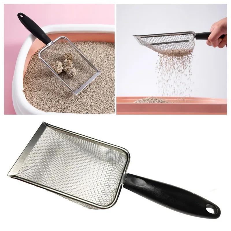 Cat Litter Scooper Pequenos Furos Pá Areia Furo Pendurado Bandeja De Areia Para Gatos De Estimação Pá De Praia Pá De Areia Para Gatos Suprimentos De Limpeza Para Gatos
