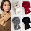 1Pc Knit Multi-functional Neck Brace Winter Button Korean Version Yarn False Collar Scarf