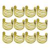 Pack of 12 Wedding Party Napkin Rings Ornament Hollow Out Buckle Crafts Holder for Restaurant Cafe Canteen Silver