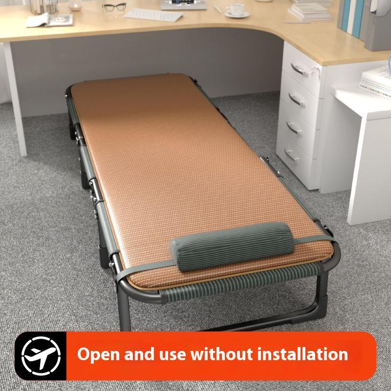 GIANXI Summer Rollaway Bed Outdoor Recliner Cool Pad Adjustable Bed Adult Lightweight Portable Camping Bed Easy Storage Crib