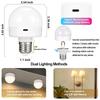 E27 USB Control Rechargeable LED Smart Bulb Color Temperature 15 Brightness Levels RGB Timer Function with Remote Controller