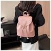 Kpop Women Backpacks Large Capacity Soft PU Leather School Bags For Teenagers Girls Mochila Female Shoulder Bag Bagpack Balck