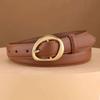 Women'S Pin Buckle Cowhide Decorative Belt Niche And Thin With Jeans Women'S Belt