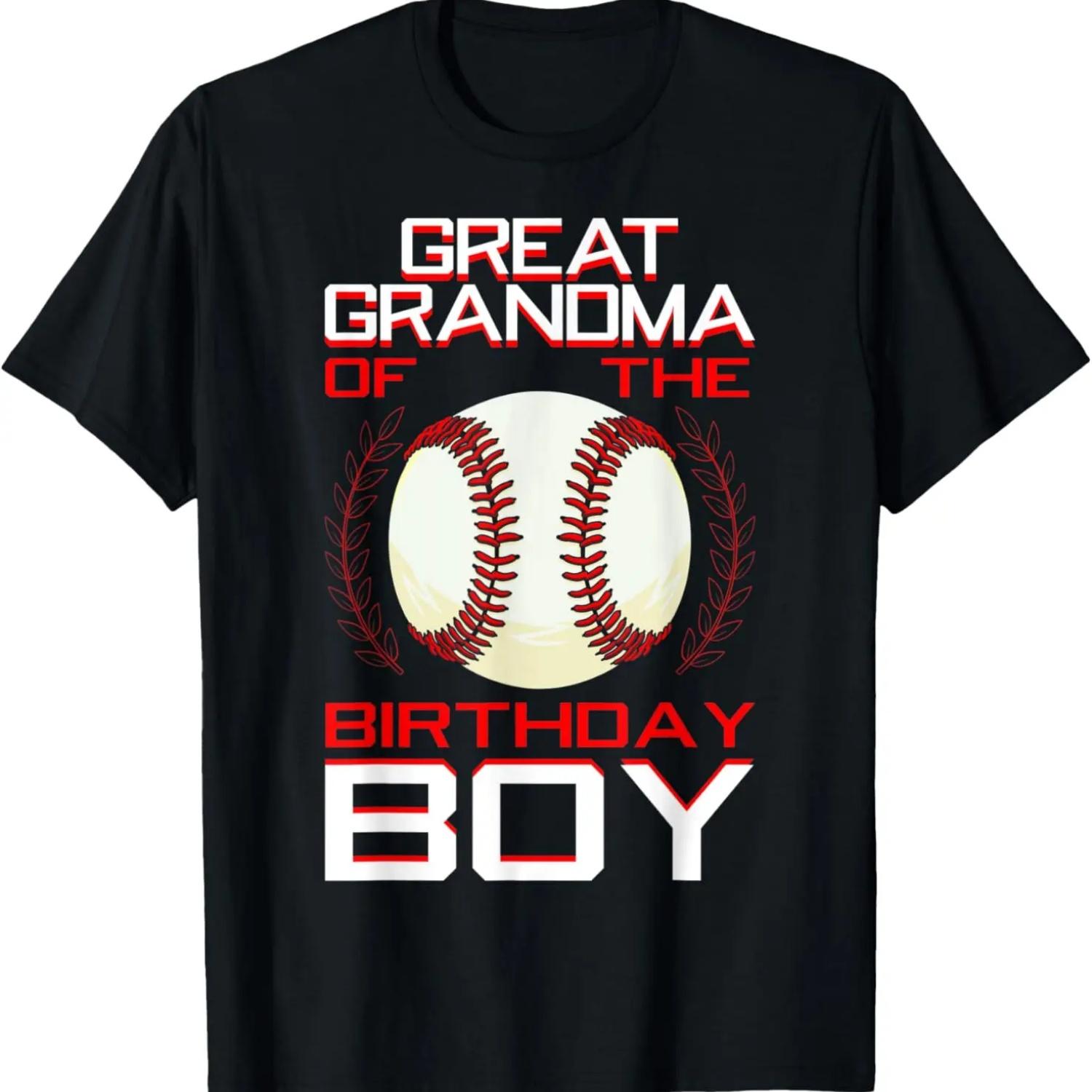 

Great Grandma Of The Birthday Boy Baseball Theme Family Bday T-Shirt XXXXXL чёрный