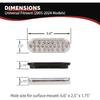 NEW SUN 6 Inch Oval LED Trailer Lights - 21 LED Ultra Bright Tail Light Kit With Surface Mount Grommets, Watertight 3-Prong Plug Reverse IP 67