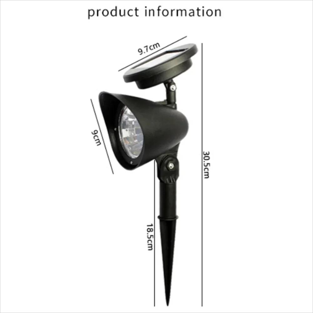 Outdoor Solar Spotlight Garden Light Landscape Decoration Waterproof Outdoor for Lawn Courtyard Pathway Tree Garden Corner  Lamp