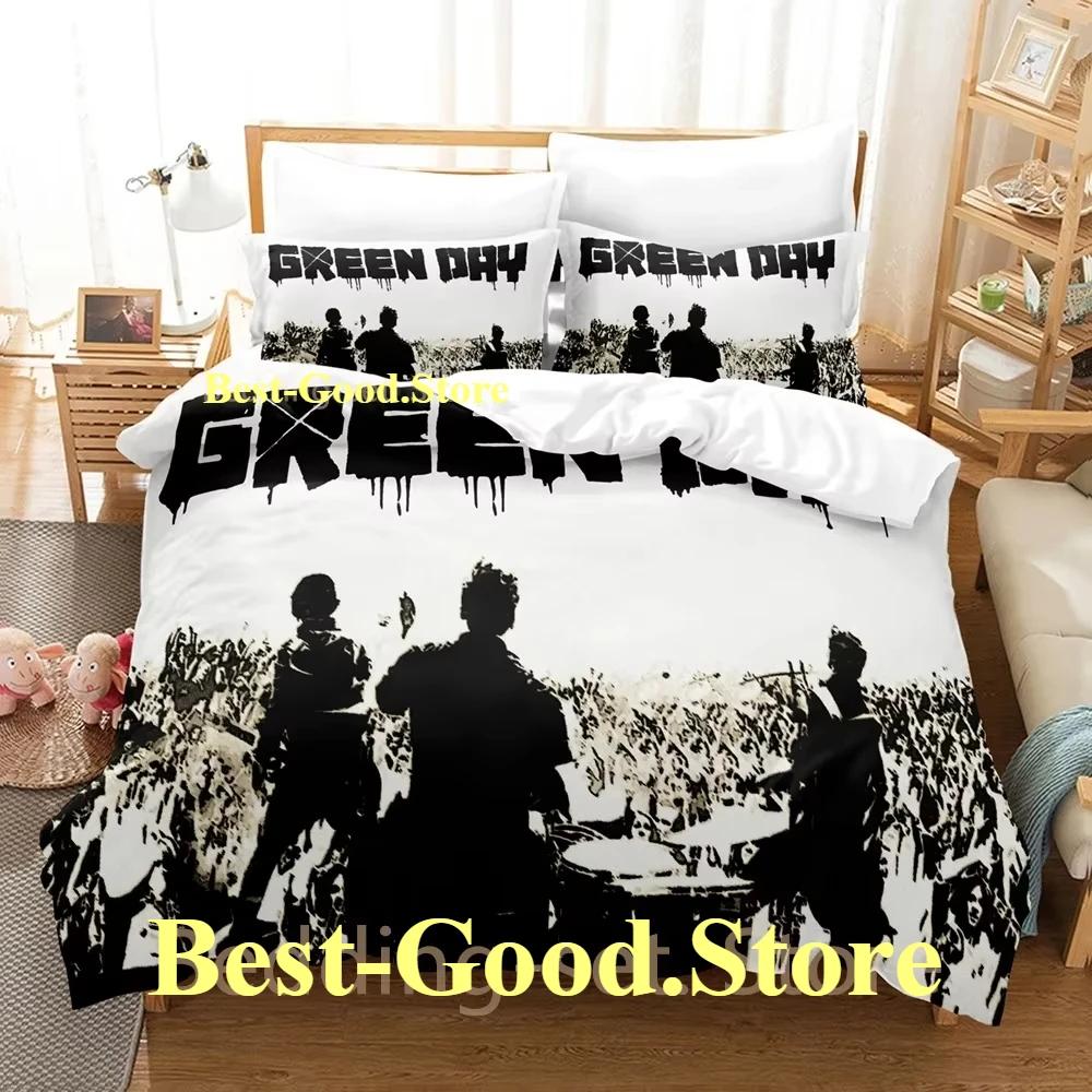 

Comforter Personality Green Day American Idiot Bedding Set Single Twin Full Queen King Size Bed Set Adult Kid Bedroom s Comforter (quilt)-EU Single(135*200cm)3pcs