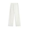 Li Ning Sports Lifestyle Series Casual Simple Striped Ice Silk Quick-Dry Cool Straight-Leg Knitted Sports Pants Women pants Off-White AYKV480-1