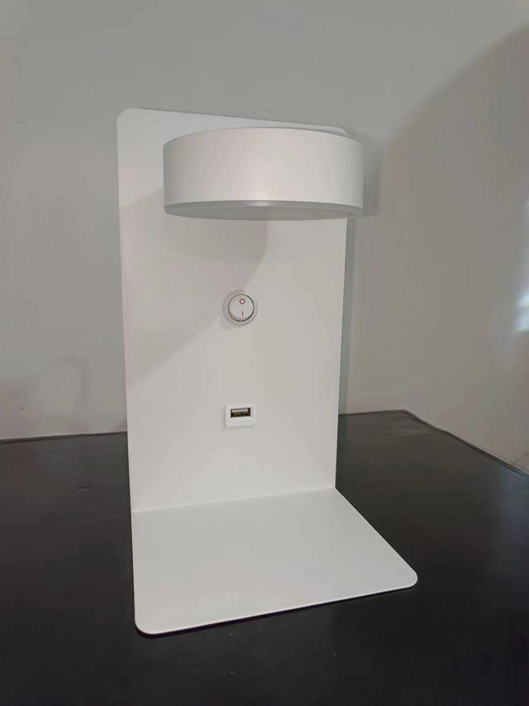 USB Charging LED Wall Lamp: Dimmable Bedroom and Study Light, No Wiring Needed