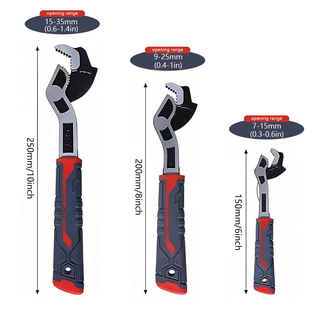 6/8/10 Inch Self Locking Wrenchs Universal Plumber Wrench Power Grip Suitable for Various Repair Jobs Tools