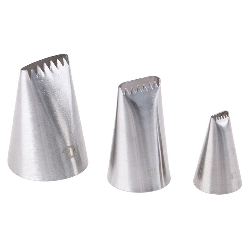 3 Pz Punte Intreccio Cesto Punte per Sac à Poche Ugelli Tubo in Acciaio Inossidabile